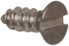 Value Collection - #6 Flat Head Slotted Sheet Metal Screw - Stainless Steel, 3/8" OAL, Grade 316 - Industrial Tool & Supply