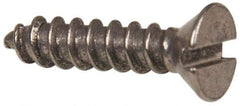 Value Collection - #6 Flat Head Slotted Sheet Metal Screw - Stainless Steel, 5/8" OAL, Grade 316 - Industrial Tool & Supply