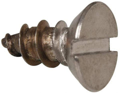 Value Collection - #12 Flat Head Slotted Sheet Metal Screw - Stainless Steel, 1/2" OAL, Grade 316 - Industrial Tool & Supply