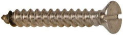 Value Collection - #12 Flat Head Slotted Sheet Metal Screw - Stainless Steel, 1-1/2" OAL, Grade 316 - Industrial Tool & Supply