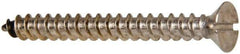 Value Collection - #12 Flat Head Slotted Sheet Metal Screw - Stainless Steel, 2" OAL, Grade 316 - Industrial Tool & Supply