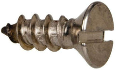 Value Collection - #14 Flat Head Slotted Sheet Metal Screw - Stainless Steel, 3/4" OAL, Grade 316 - Industrial Tool & Supply