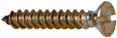 Value Collection - #14 Flat Head Slotted Sheet Metal Screw - Stainless Steel, 1-1/2" OAL, Grade 316 - Industrial Tool & Supply