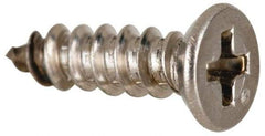 Value Collection - #12 Flat Head Phillips Sheet Metal Screw - Stainless Steel, 3/4" OAL, Grade 316 - Industrial Tool & Supply