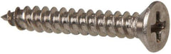 Value Collection - #4 Flat Head Phillips Sheet Metal Screw - Stainless Steel, 3/4" OAL, Grade 316 - Industrial Tool & Supply