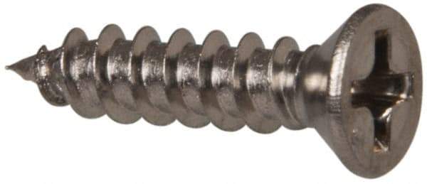 Value Collection - #6 Flat Head Phillips Sheet Metal Screw - Stainless Steel, 5/8" OAL, Grade 316 - Industrial Tool & Supply