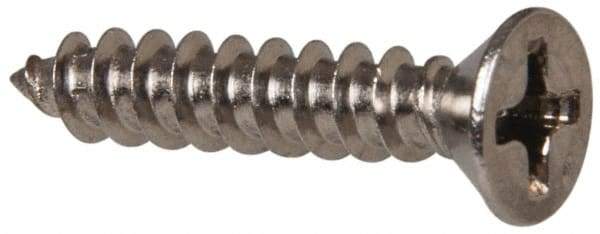 Value Collection - #6 Flat Head Phillips Sheet Metal Screw - Stainless Steel, 3/4" OAL, Grade 316 - Industrial Tool & Supply