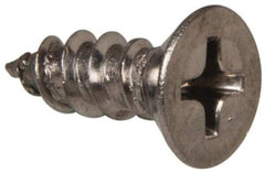 Value Collection - #8 Flat Head Phillips Sheet Metal Screw - Stainless Steel, 1/2" OAL, Grade 316 - Industrial Tool & Supply