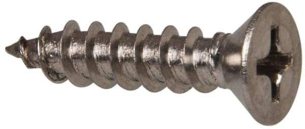 Value Collection - #8 Flat Head Phillips Sheet Metal Screw - Stainless Steel, 3/4" OAL, Grade 316 - Industrial Tool & Supply