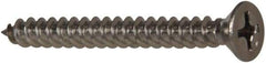 Value Collection - #8 Flat Head Phillips Sheet Metal Screw - Stainless Steel, 1-1/2" OAL, Grade 316 - Industrial Tool & Supply