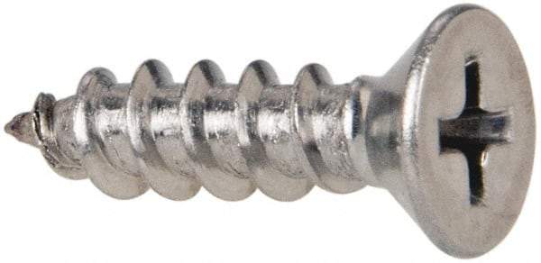 Value Collection - #10 Flat Head Phillips Sheet Metal Screw - Stainless Steel, 3/4" OAL, Grade 316 - Industrial Tool & Supply