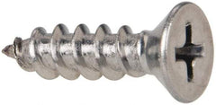 Value Collection - #10 Flat Head Phillips Sheet Metal Screw - Stainless Steel, 3/4" OAL, Grade 316 - Industrial Tool & Supply