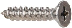 Value Collection - #10 Flat Head Phillips Sheet Metal Screw - Stainless Steel, 1" OAL, Grade 316 - Industrial Tool & Supply