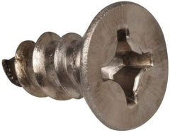 Value Collection - #12 Flat Head Phillips Sheet Metal Screw - Stainless Steel, 1/2" OAL, Grade 316 - Industrial Tool & Supply