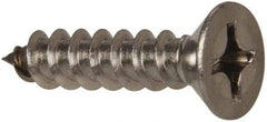 Value Collection - #12 Flat Head Phillips Sheet Metal Screw - Stainless Steel, 1" OAL, Grade 316 - Industrial Tool & Supply