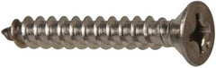 Value Collection - #12 Flat Head Phillips Sheet Metal Screw - Stainless Steel, 1-1/2" OAL, Grade 316 - Industrial Tool & Supply