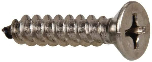 Value Collection - #14 Flat Head Phillips Sheet Metal Screw - Stainless Steel, 1-1/4" OAL, Grade 316 - Industrial Tool & Supply