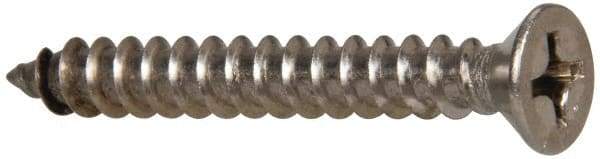Value Collection - #14 Flat Head Phillips Sheet Metal Screw - Stainless Steel, 2" OAL, Grade 316 - Industrial Tool & Supply