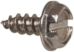 Value Collection - #6 Hex Washer Head Slotted Sheet Metal Screw - Stainless Steel, 3/8" Length Under Head, Grade 316 - Industrial Tool & Supply
