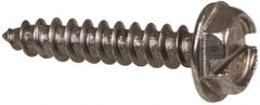 Value Collection - #6 Hex Washer Head Slotted Sheet Metal Screw - Stainless Steel, 3/4" Length Under Head, Grade 316 - Industrial Tool & Supply