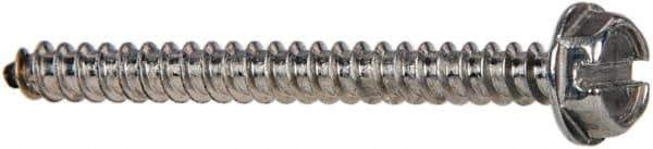 Value Collection - #6 Hex Washer Head Slotted Sheet Metal Screw - Stainless Steel, 1-1/2" Length Under Head, Grade 316 - Industrial Tool & Supply