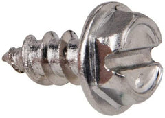 Value Collection - #8 Hex Washer Head Slotted Sheet Metal Screw - Stainless Steel, 3/8" Length Under Head, Grade 316 - Industrial Tool & Supply