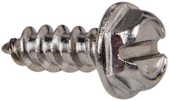 Value Collection - #8 Hex Washer Head Slotted Sheet Metal Screw - Stainless Steel, 1/2" Length Under Head, Grade 316 - Industrial Tool & Supply