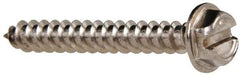 Value Collection - #8 Hex Washer Head Slotted Sheet Metal Screw - Stainless Steel, 1-1/4" Length Under Head, Grade 316 - Industrial Tool & Supply