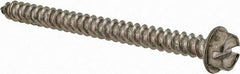 Value Collection - #8 Hex Washer Head Slotted Sheet Metal Screw - Stainless Steel, 2" Length Under Head, Grade 316 - Industrial Tool & Supply