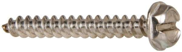 Value Collection - #10 Hex Washer Head Slotted Sheet Metal Screw - Stainless Steel, 3/4" Length Under Head, Grade 316 - Industrial Tool & Supply
