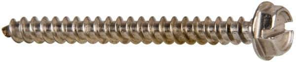 Value Collection - #10 Hex Washer Head Slotted Sheet Metal Screw - Stainless Steel, 2" Length Under Head, Grade 316 - Industrial Tool & Supply