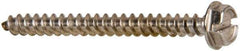 Value Collection - #10 Hex Washer Head Slotted Sheet Metal Screw - Stainless Steel, 2" Length Under Head, Grade 316 - Industrial Tool & Supply