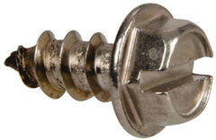 Value Collection - #12 Hex Washer Head Slotted Sheet Metal Screw - Stainless Steel, 1/2" Length Under Head, Grade 316 - Industrial Tool & Supply