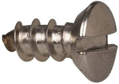 Value Collection - #8 Oval Head Slotted Sheet Metal Screw - Stainless Steel, 3/8" OAL, Grade 316 - Industrial Tool & Supply