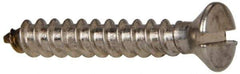 Value Collection - #8 Oval Head Slotted Sheet Metal Screw - Stainless Steel, 1" OAL, Grade 316 - Industrial Tool & Supply