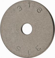 Value Collection - 1/4" Screw, Grade 18-8 Stainless Steel Fender Flat Washer - 1/4" ID x 1-1/2" OD, 0.072" Thick, Plain Finish - Industrial Tool & Supply
