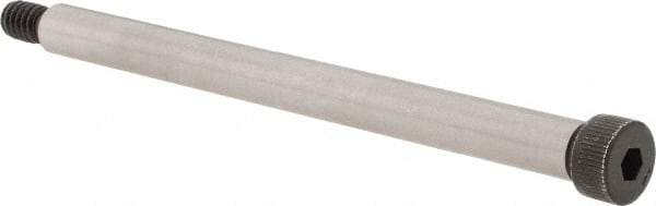 Made in USA - 5/16" Shoulder Diam x 4" Shoulder Length, 1/4-20 UNC, Hex Socket Shoulder Screw - 4037 Alloy Steel, Uncoated, 7/32" Head Height x 7/16" Head Diam - Industrial Tool & Supply