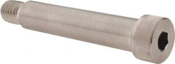 Made in USA - 3/4" Shoulder Diam x 3-1/2" Shoulder Length, 5/8-11 UNC, Hex Socket Shoulder Screw - 300, 18-8 Stainless Steel, Uncoated, 1/2" Head Height x 1" Head Diam - Industrial Tool & Supply
