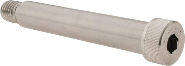 Made in USA - 3/4" Shoulder Diam x 4-1/4" Shoulder Length, 5/8-11 UNC, Hex Socket Shoulder Screw - 300, 18-8 Stainless Steel, Uncoated, 1/2" Head Height x 1" Head Diam - Industrial Tool & Supply