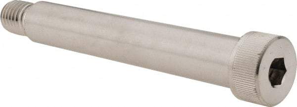 Made in USA - 3/4" Shoulder Diam x 4-1/2" Shoulder Length, 5/8-11 UNC, Hex Socket Shoulder Screw - 300, 18-8 Stainless Steel, Uncoated, 1/2" Head Height x 1" Head Diam - Industrial Tool & Supply