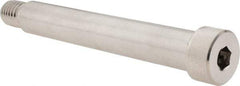 Made in USA - 3/4" Shoulder Diam x 4-3/4" Shoulder Length, 5/8-11 UNC, Hex Socket Shoulder Screw - 300, 18-8 Stainless Steel, Uncoated, 1/2" Head Height x 1" Head Diam - Industrial Tool & Supply