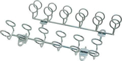 Triton - 9" Long Multi-ring Tool Holder Pegboard Hook - 1-3/4" Projection, Steel - Industrial Tool & Supply