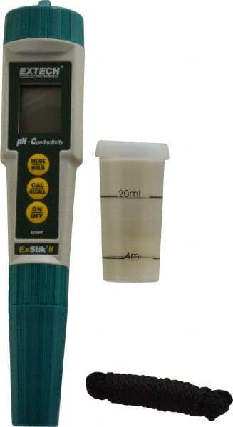 Extech - 0 to 14 pH, pH/Conductivity Meter - Conductivity Probe, Accurate up to 2% - Industrial Tool & Supply