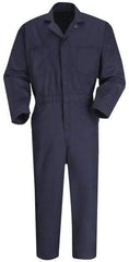 VF Imagewear - Size 44 Regular, Navy Blue, Zipper, General Purpose Coverall - 44" Chest, Cotton, Polyester, 7 Pockets - Industrial Tool & Supply