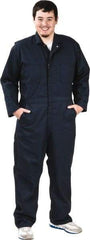VF Imagewear - Size 46 Regular, Navy Blue, Zipper, General Purpose Coverall - 46" Chest, Cotton, Polyester, 7 Pockets - Industrial Tool & Supply