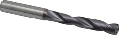 Kennametal - 27/64" 140° Solid Carbide Jobber Drill - TiAlN Finish, Right Hand Cut, Spiral Flute, Straight Shank, 118mm OAL, Standard Point - Industrial Tool & Supply