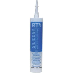 White Lightning - 10 oz Tube Clear RTV Silicone Sealant - 5 to 7 Days Full Cure Time - Industrial Tool & Supply