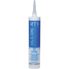White Lightning - 10 oz Tube White RTV Silicone Sealant - 5 to 7 Days Full Cure Time - Industrial Tool & Supply