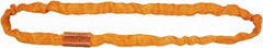 Lift-All - 10' Long x 4-1/4" Wide, 100,000 Lb Basket Capacity, Nylon, Aramid Web Sling - 80,000 Lb Choker Capacity, 2-3/4" Diam Chain, Orange - Industrial Tool & Supply