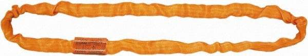 Lift-All - 25' Long x 4-1/4" Wide, 100,000 Lb Basket Capacity, Nylon, Aramid Web Sling - 80,000 Lb Choker Capacity, 2-3/4" Diam Chain, Orange - Industrial Tool & Supply